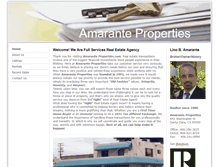 Tablet Screenshot of amaranteproperties.com